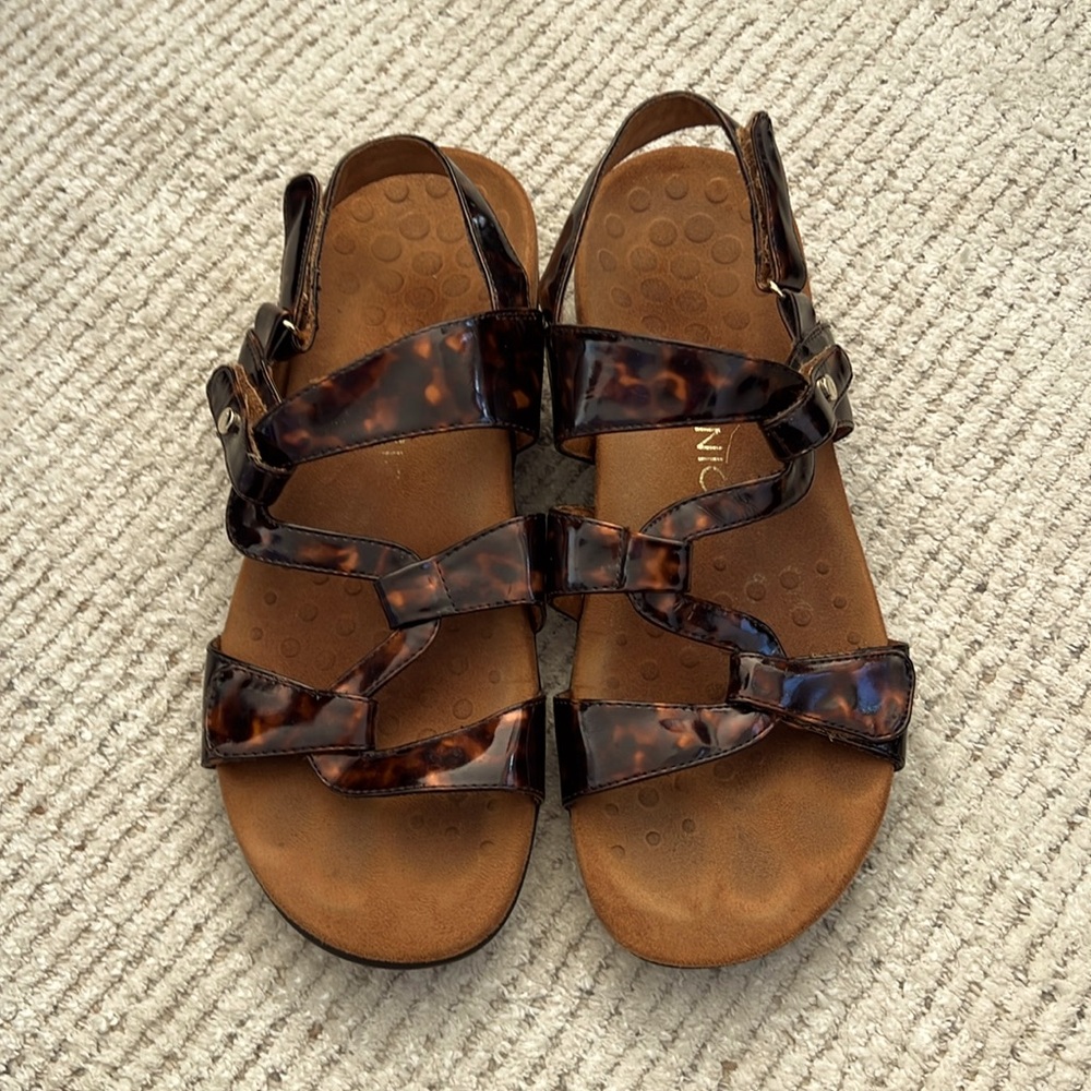 Vionic Womens Paros Tortoise Shell Adjustable Str… - image 1